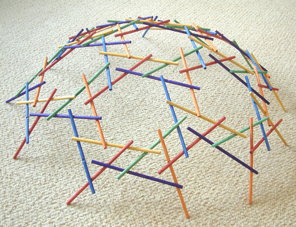Figure 10. Dome constructed using Leonardo Sticks