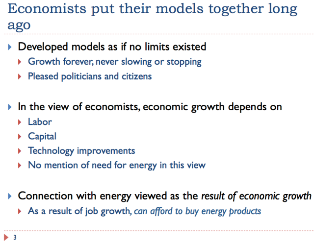 3 Economists put together models