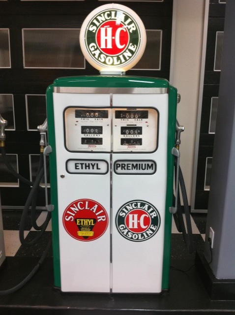 Figure 3. Double gasoline pump from Torrence Collection of Auto Memorabilia.