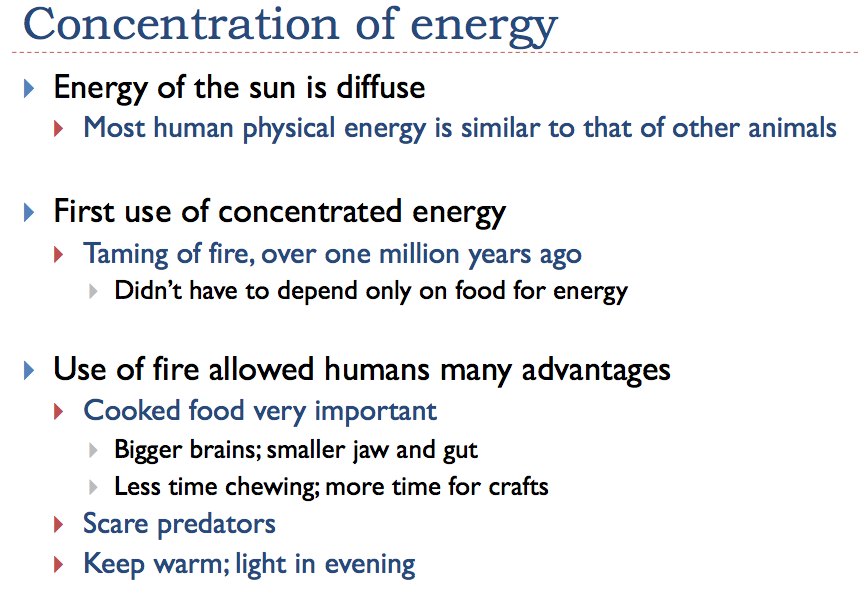 Slide 8. Early use of concentration of energy